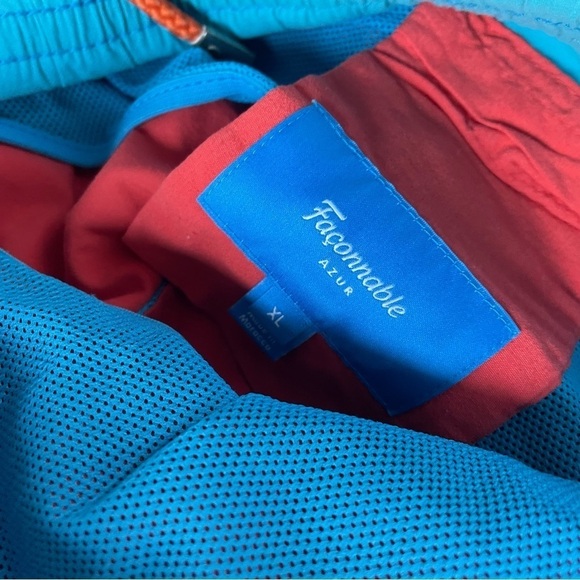 Faconnable Azul men’s salmon color swim shorts - Picture 7 of 8